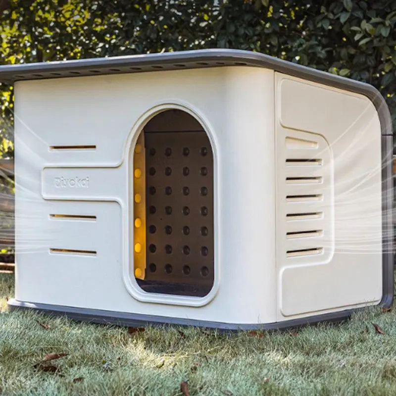 Heated Dog House – Outdoor & Indoor Dog House With Heater by AdobtMyPet