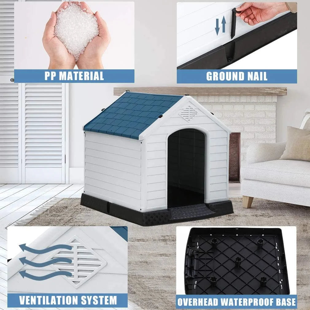 Weatherproof Heated Dog House – Large Outdoor Shelter