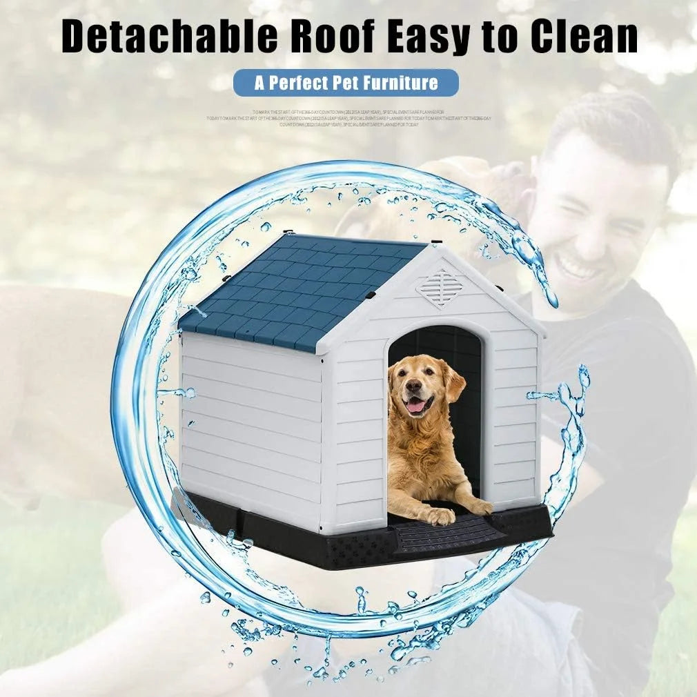 Weatherproof Heated Dog House – Large Outdoor Shelter