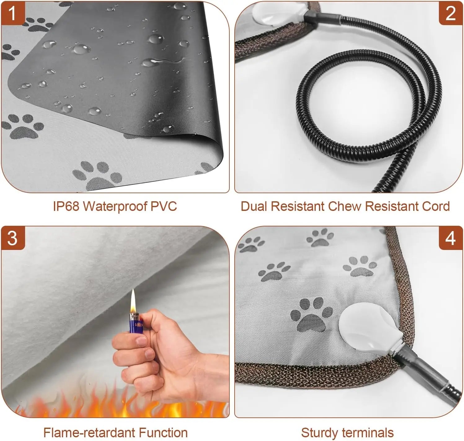 Dog Heating Pad – Waterproof Heated Pad for Dogs & Outdoor Heating Mat