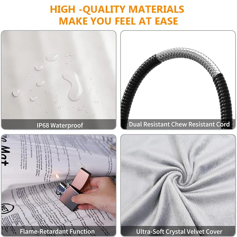 Dog Heating Pad – Heated Pad for Dogs & Outdoor Heated Dog Bed by AdobtMyPet