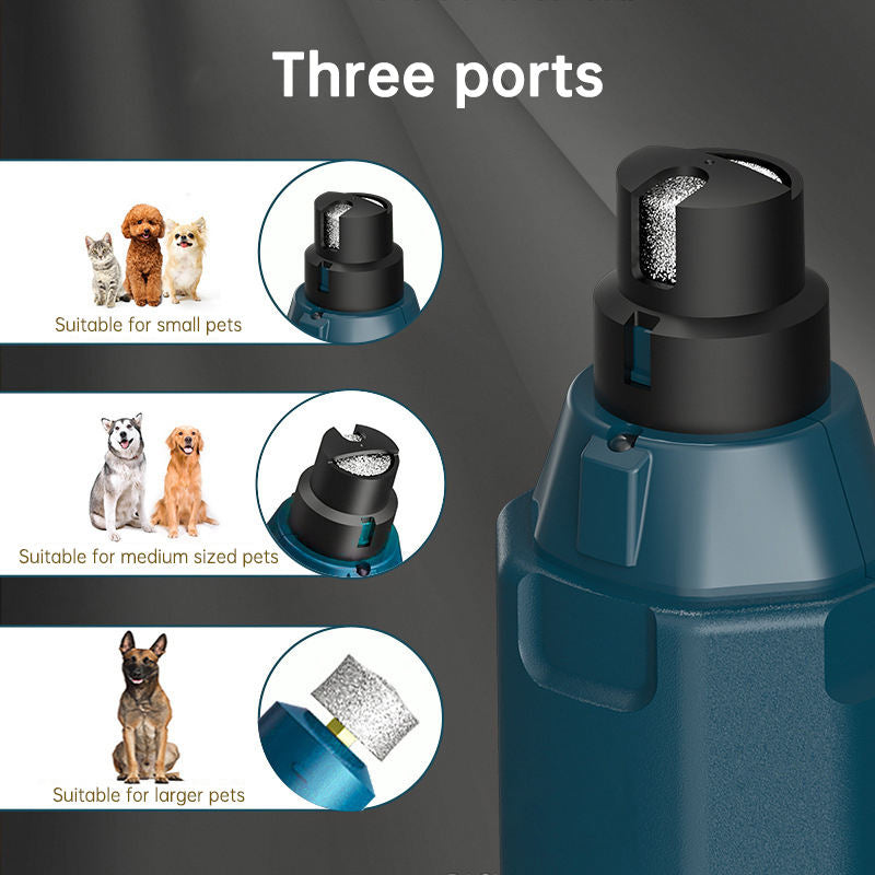 Dog Nail Grinder Upgraded - Professional 2-Speed Electric Rechargeable Pet Nail Trimmer