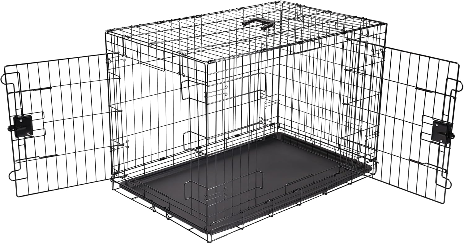Durable, Foldable Metal Wire Dog Crate