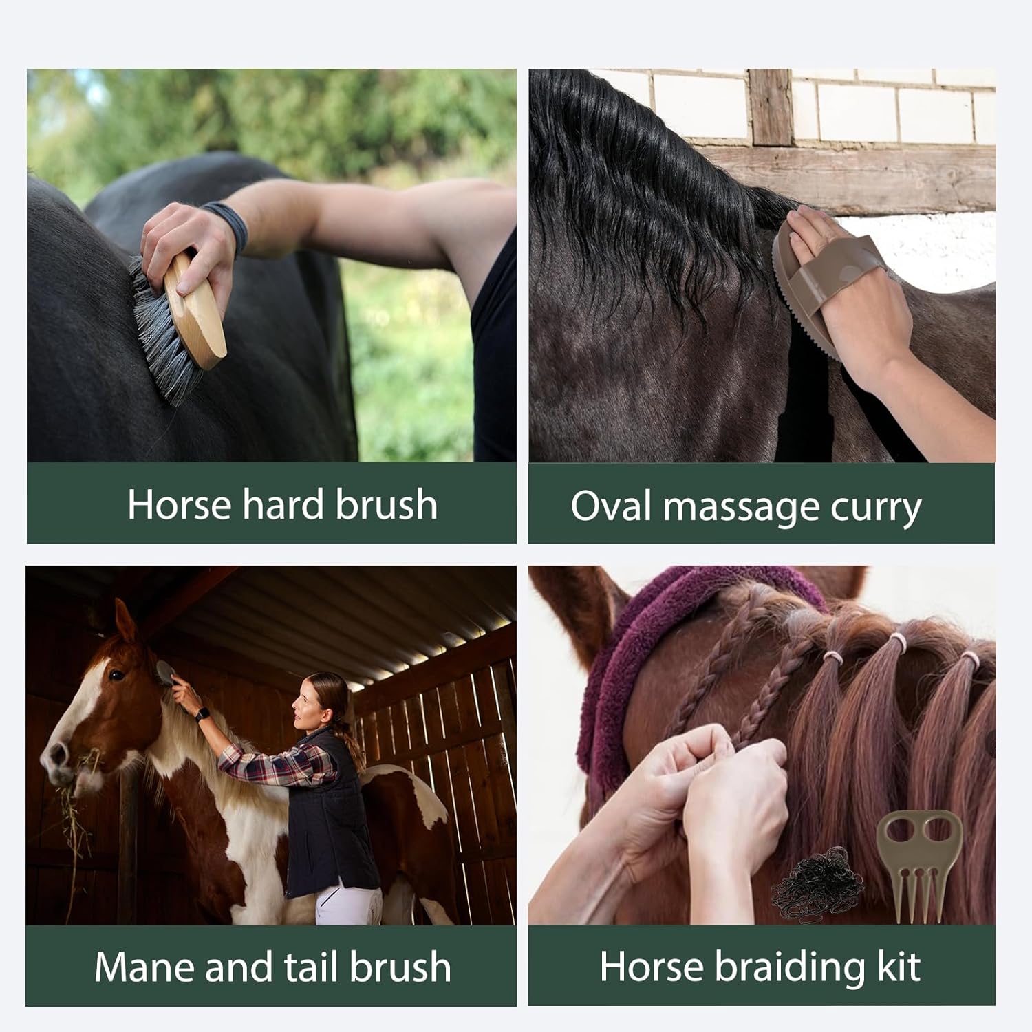 Horse Grooming Kit (13-Piece)