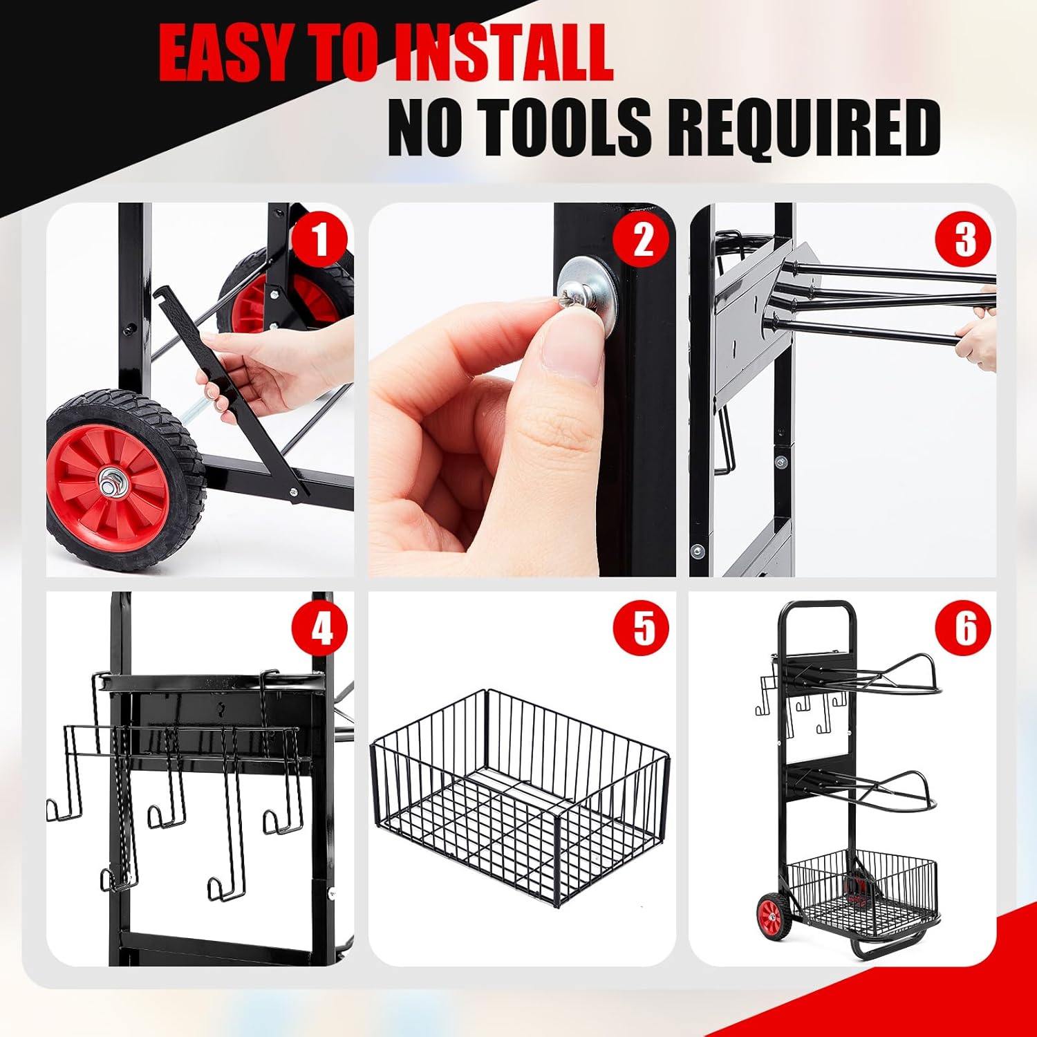 Rolling Saddle Cart with Wheels