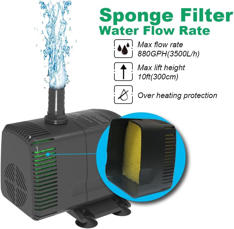 Submersible Pump 880GPH