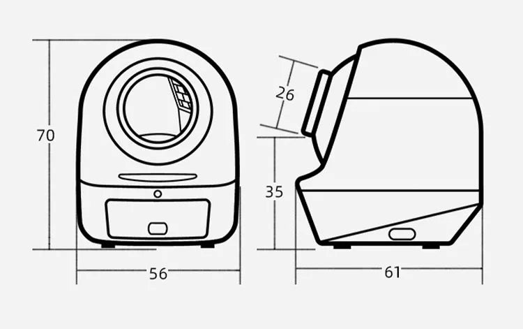 Adobtmypet Automatic WIFI self cleaning Smart Cat Litter Box